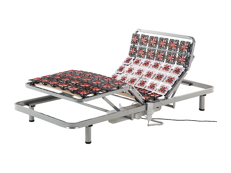 Estrutura de cama ajustável eletricamente STAR 90 x 200 cm Cinzento