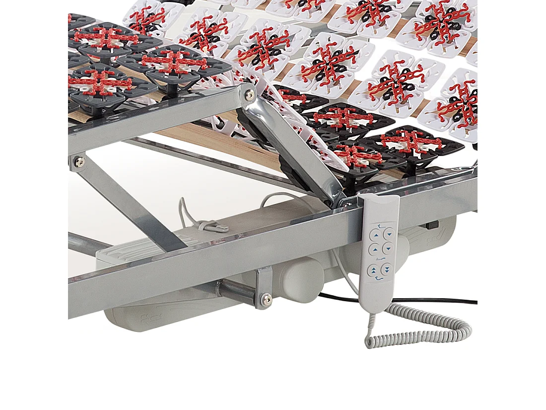 Lattenrost elektrisch verstellbar 90x200 cm grau Star