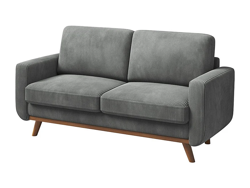 Sofá de 2 -Setente, sofá de madeira maciça, com assento profundo extra, assento com encosto acolchoado - 172x76x88cm