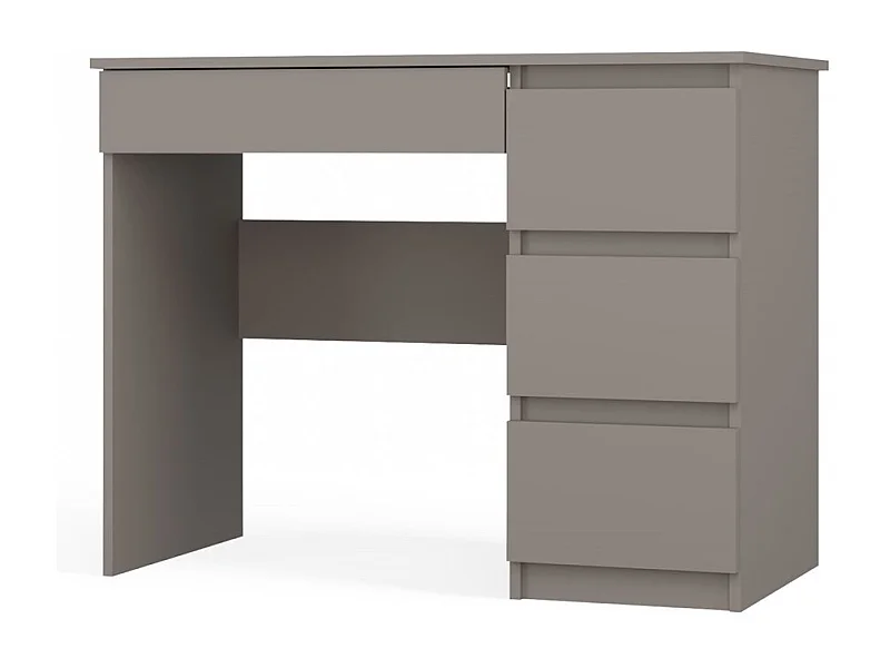 MESO - Escritorio recto estilo moderno oficina/dormitorio juvenil - 98x51x76 cm - 4 cajones