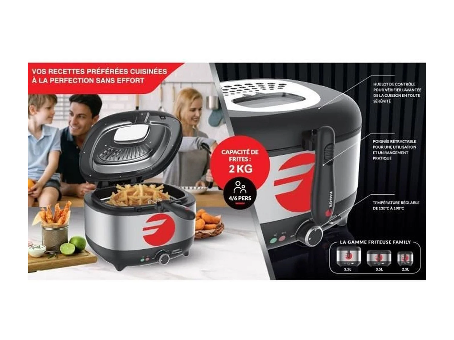 Fagor Friteuse 3.50l 1800w - fg2310