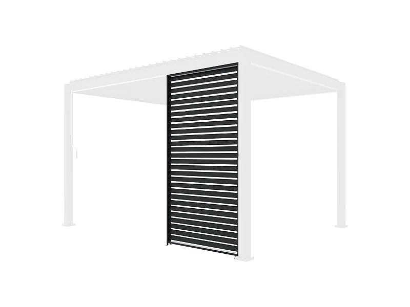 Persiana in alluminio da 130cm per pergola a lamelle triomphe,