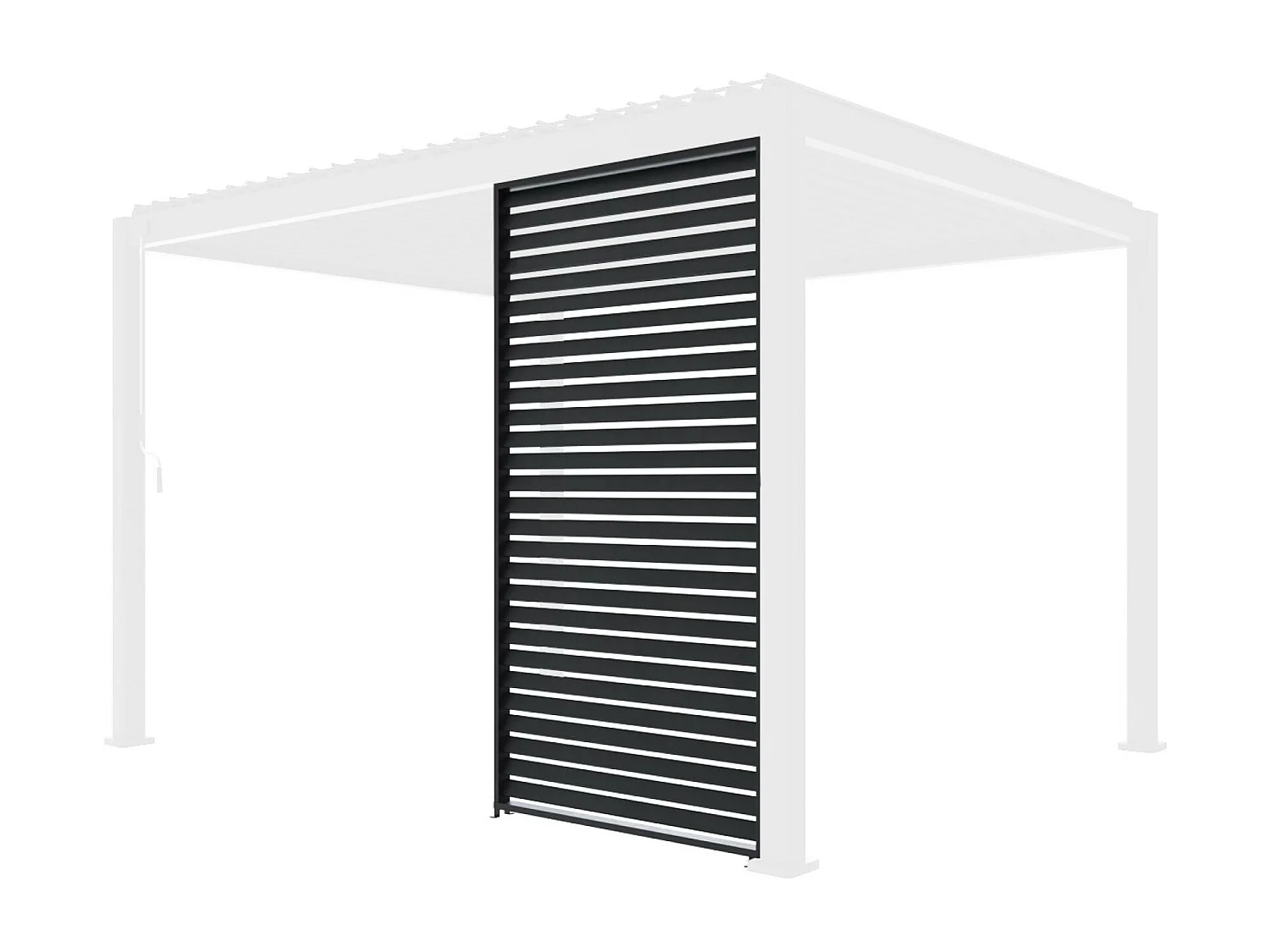 130cm persianas de aluminio para pérgola triomphe antracita