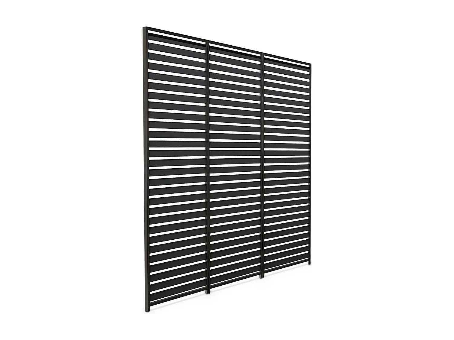 Persienne 130cm pour pergola bioclimatique Triomphe. côté 4m. panneau brise vue. aluminium. anthracite