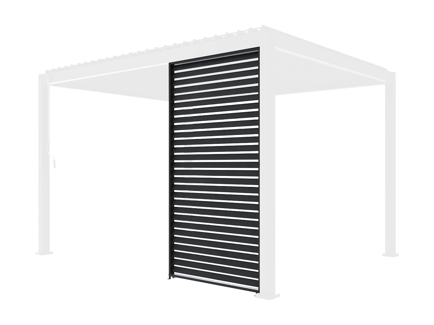 130cm persianas de aluminio para pérgola triomphe antracita