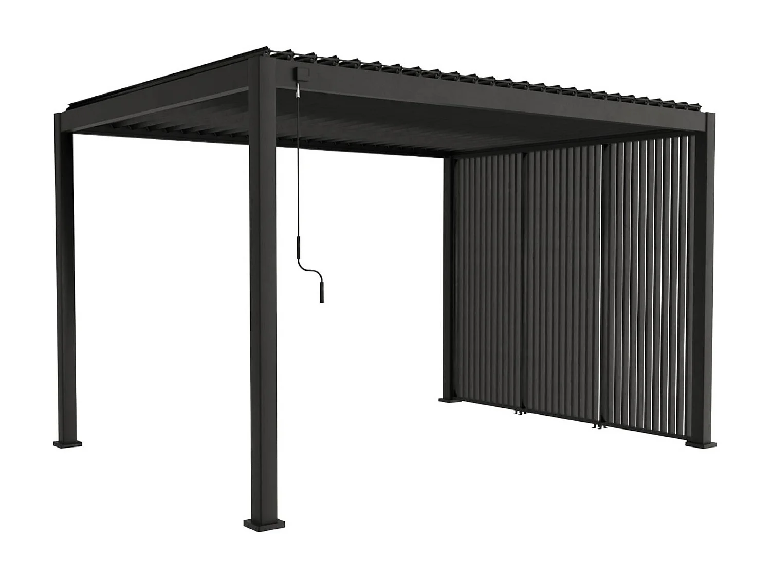 130cm persianas de aluminio para pérgola triomphe antracita