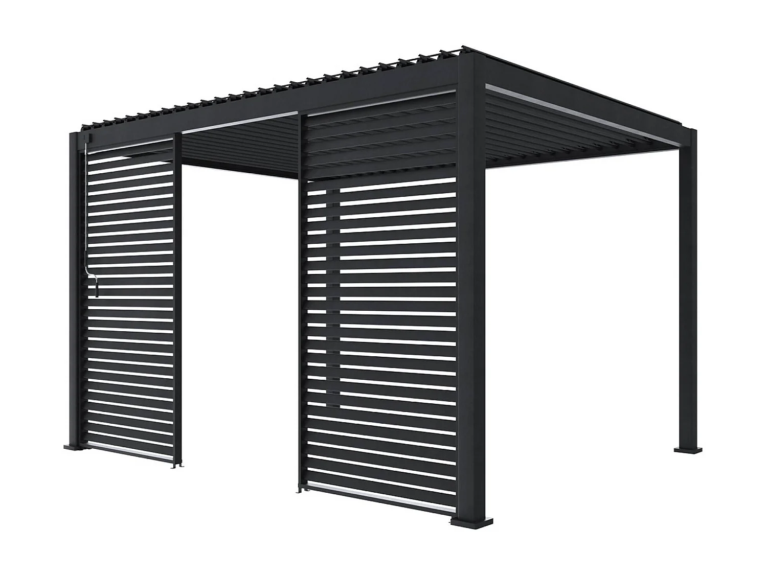 130cm persianas de aluminio para pérgola triomphe antracita
