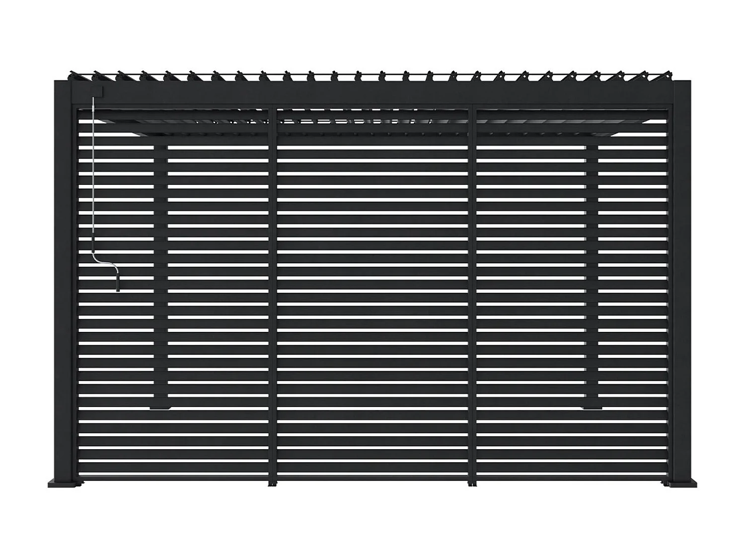 130cm persianas de aluminio para pérgola triomphe antracita