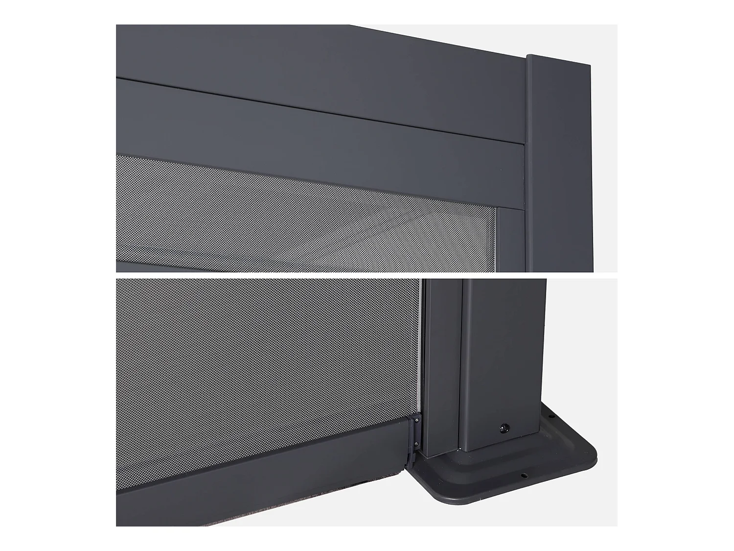 Toldo de 3m para pérgola palace antracita