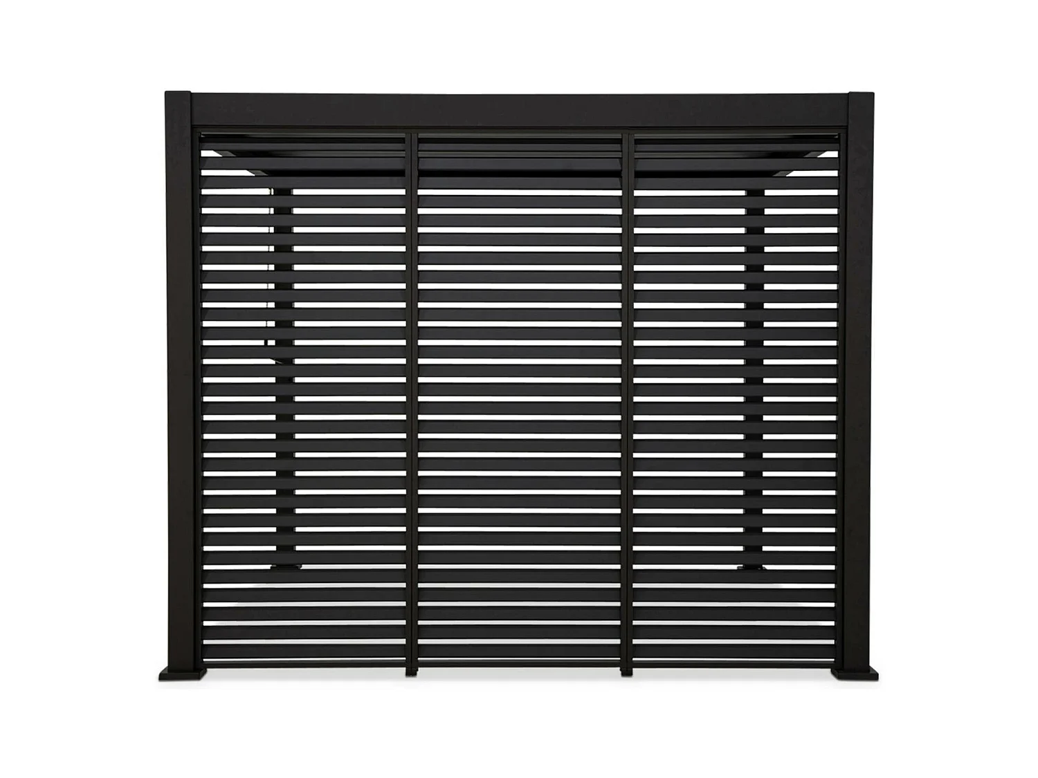 Persienne 100cm pour pergola bioclimatique Triomphe. panneau brise vue. côté 3m. aluminium. anthracite