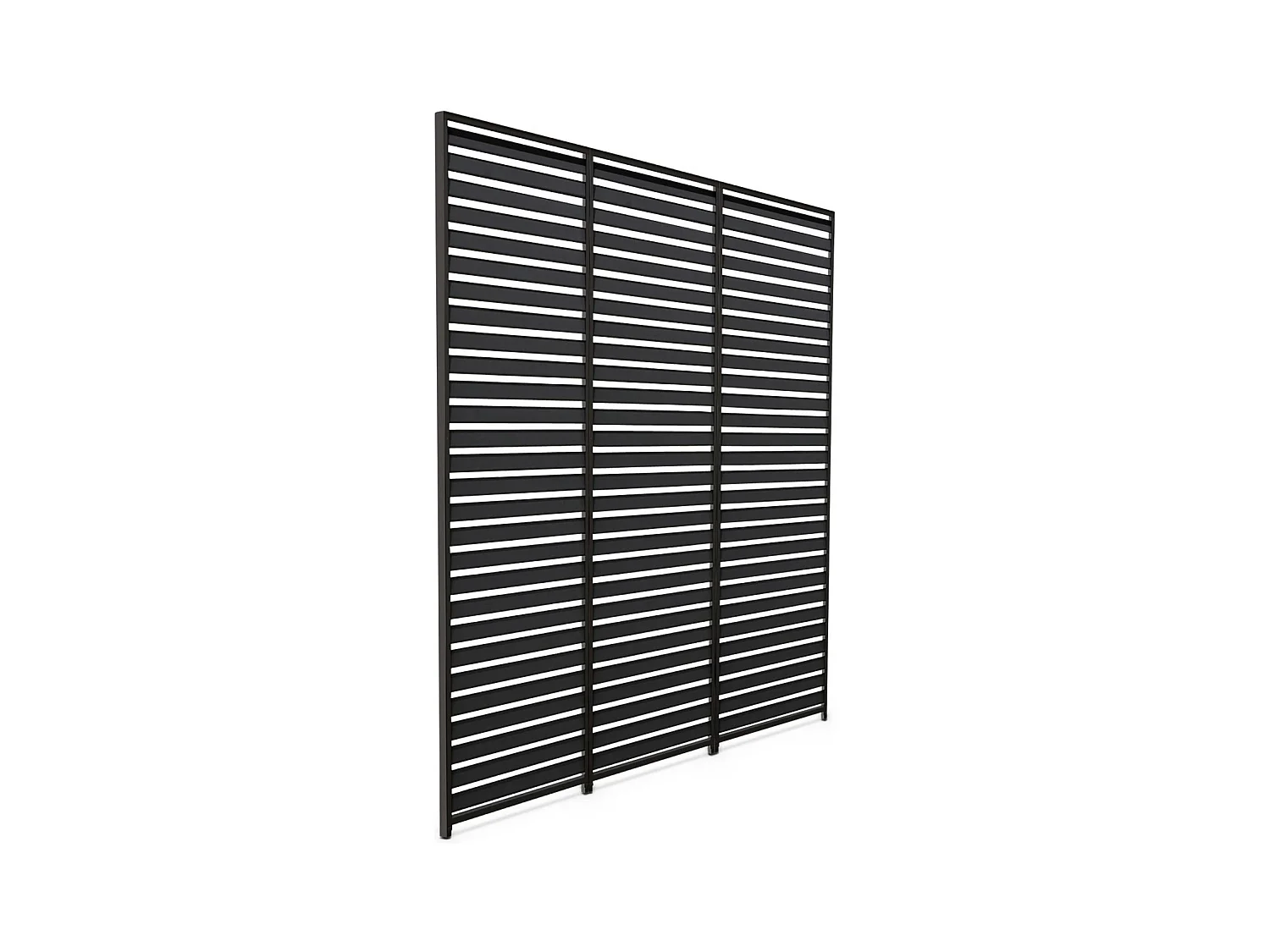 Persienne 100cm pour pergola bioclimatique Triomphe. panneau brise vue. côté 3m. aluminium. anthracite