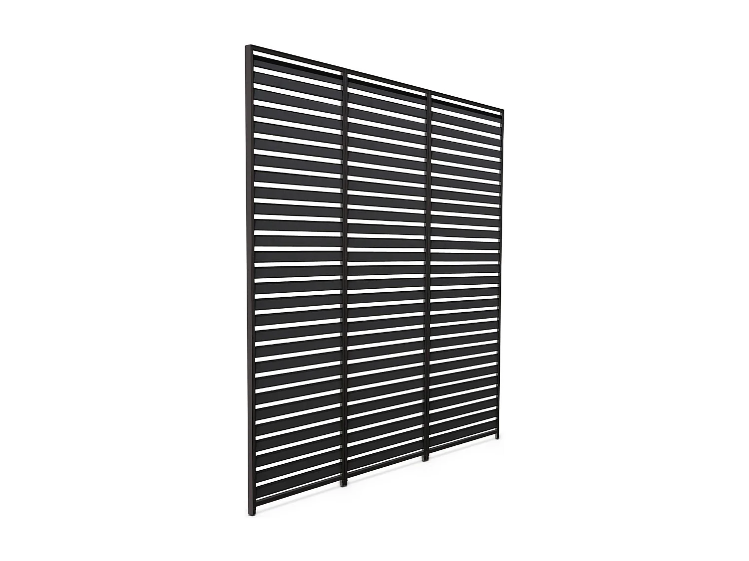 Persienne 100cm pour pergola bioclimatique Triomphe. panneau brise vue. côté 3m. aluminium. anthracite