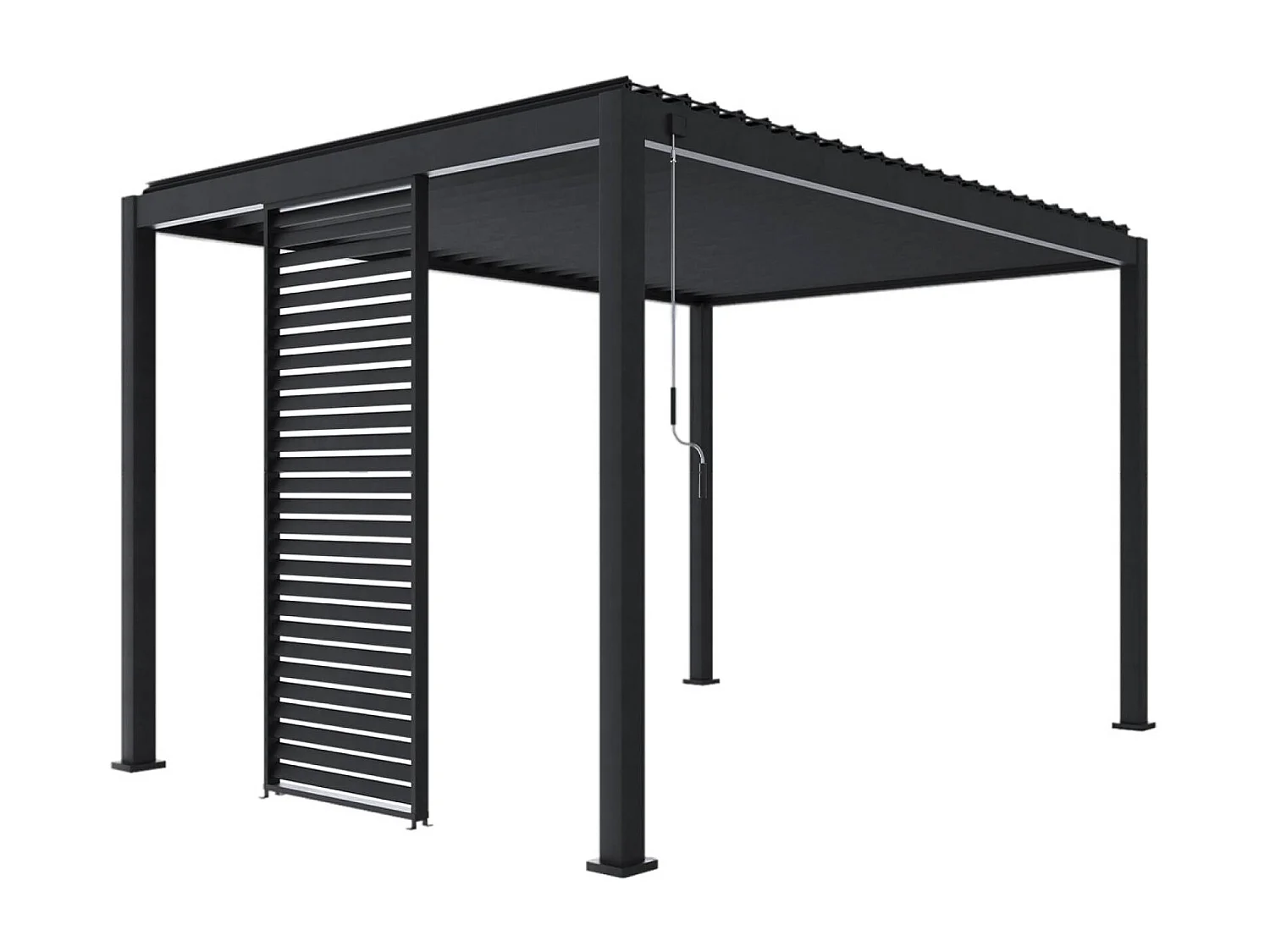 100cm persianas de aluminio para pérgola triomphe antracita