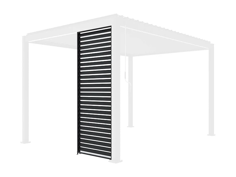100cm persianas de aluminio para pérgola triomphe antracita