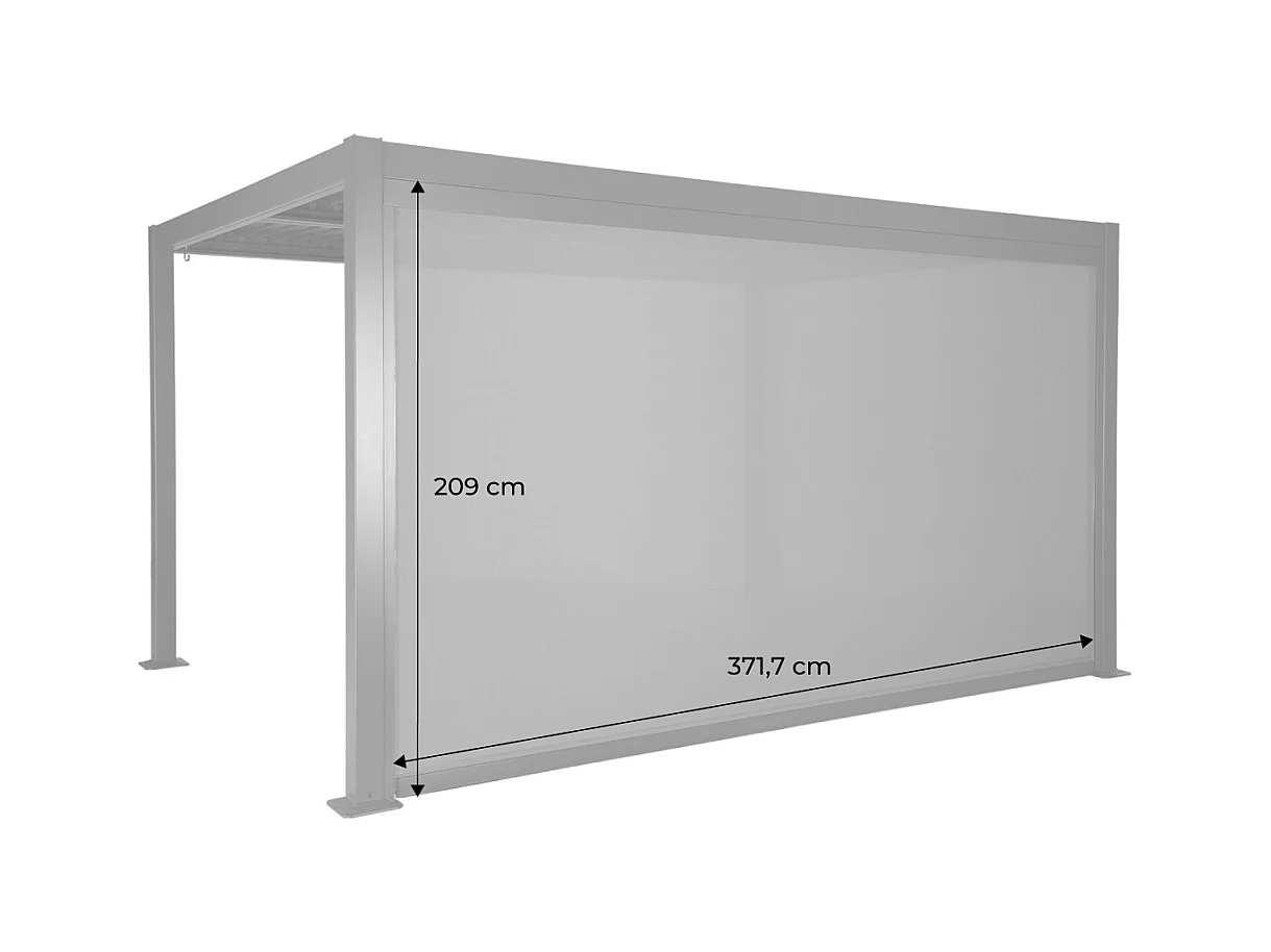 Store latéral 4m pour pergola bioclimatique Palace