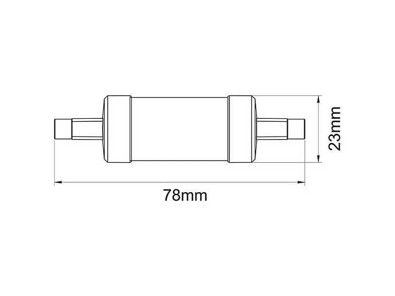 LED-lamp R7s 78mm 5W ø23mm 574lumen 4000k