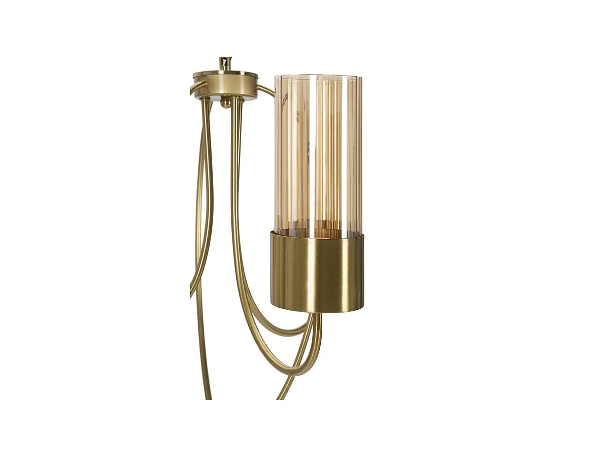 Lampe Suspension 3 Têtes "Versailles" 60cm Or