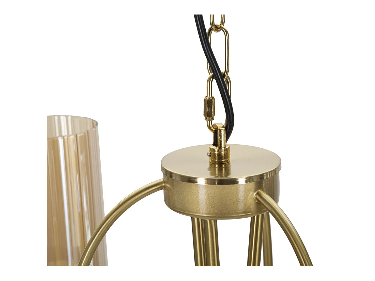 Lampe Suspension 3 Têtes "Versailles" 60cm Or