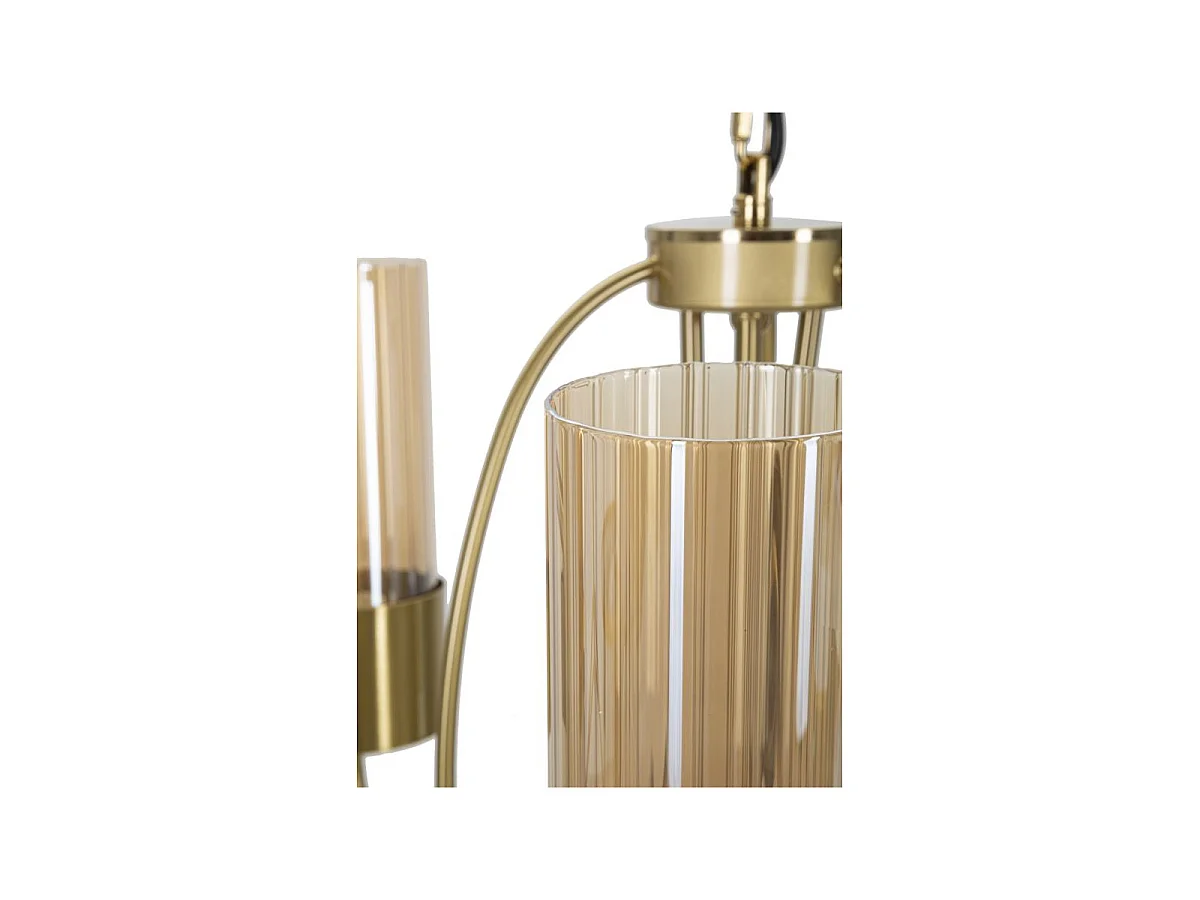 Lampe Suspension 3 Têtes "Versailles" 60cm Or
