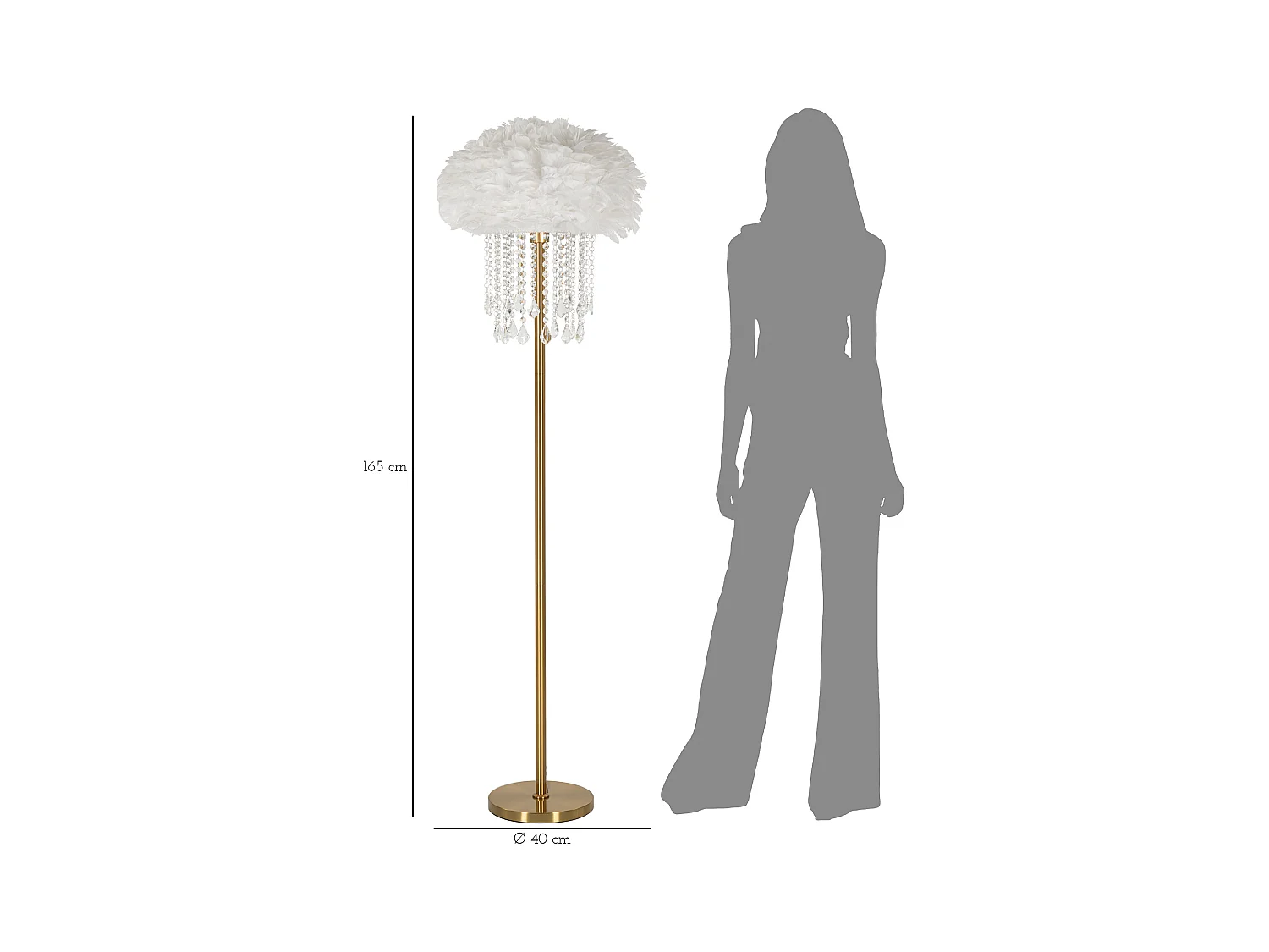 DIAMON VLOERLAMP CM Ø 40X165