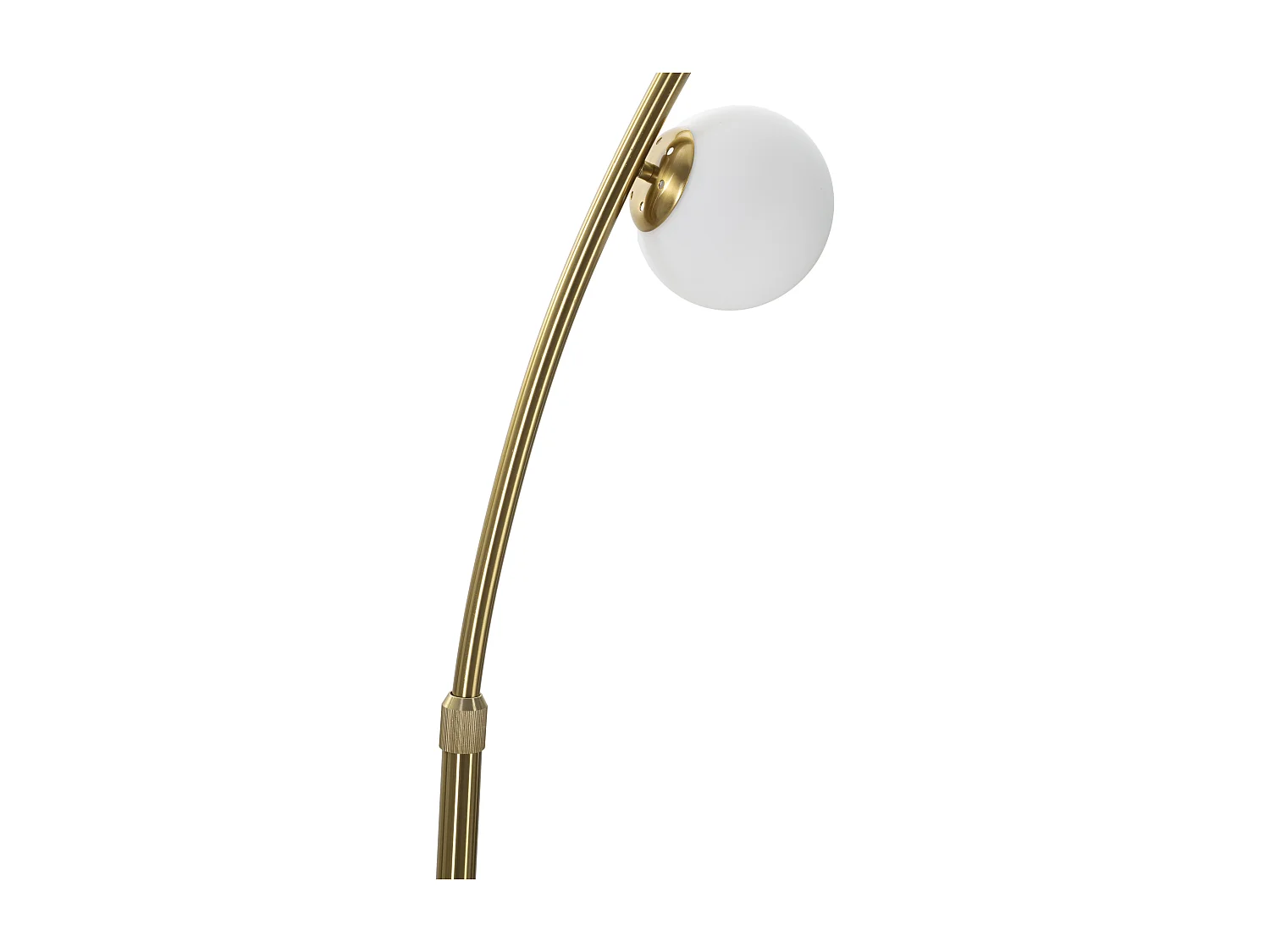 Lampadaire Arc 6 Sphères "Luci" 220cm Blanc & Or