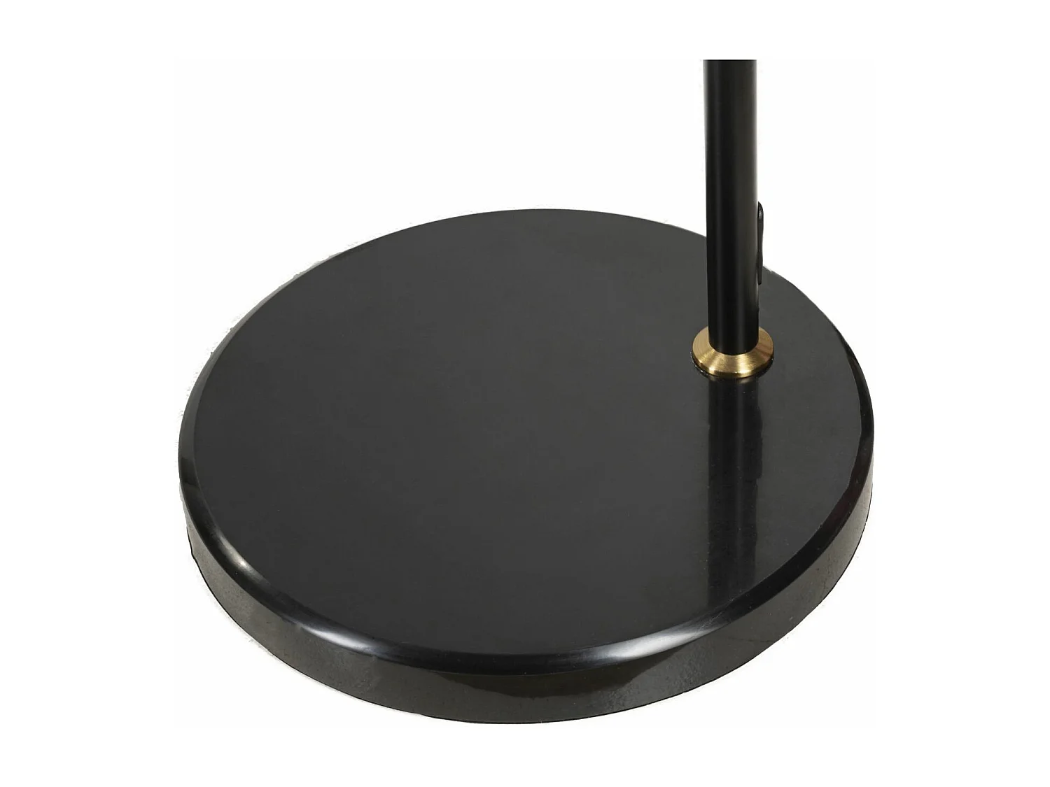 Lampadaire Imitation Plume "Arc" 180cm Blanc & Noir