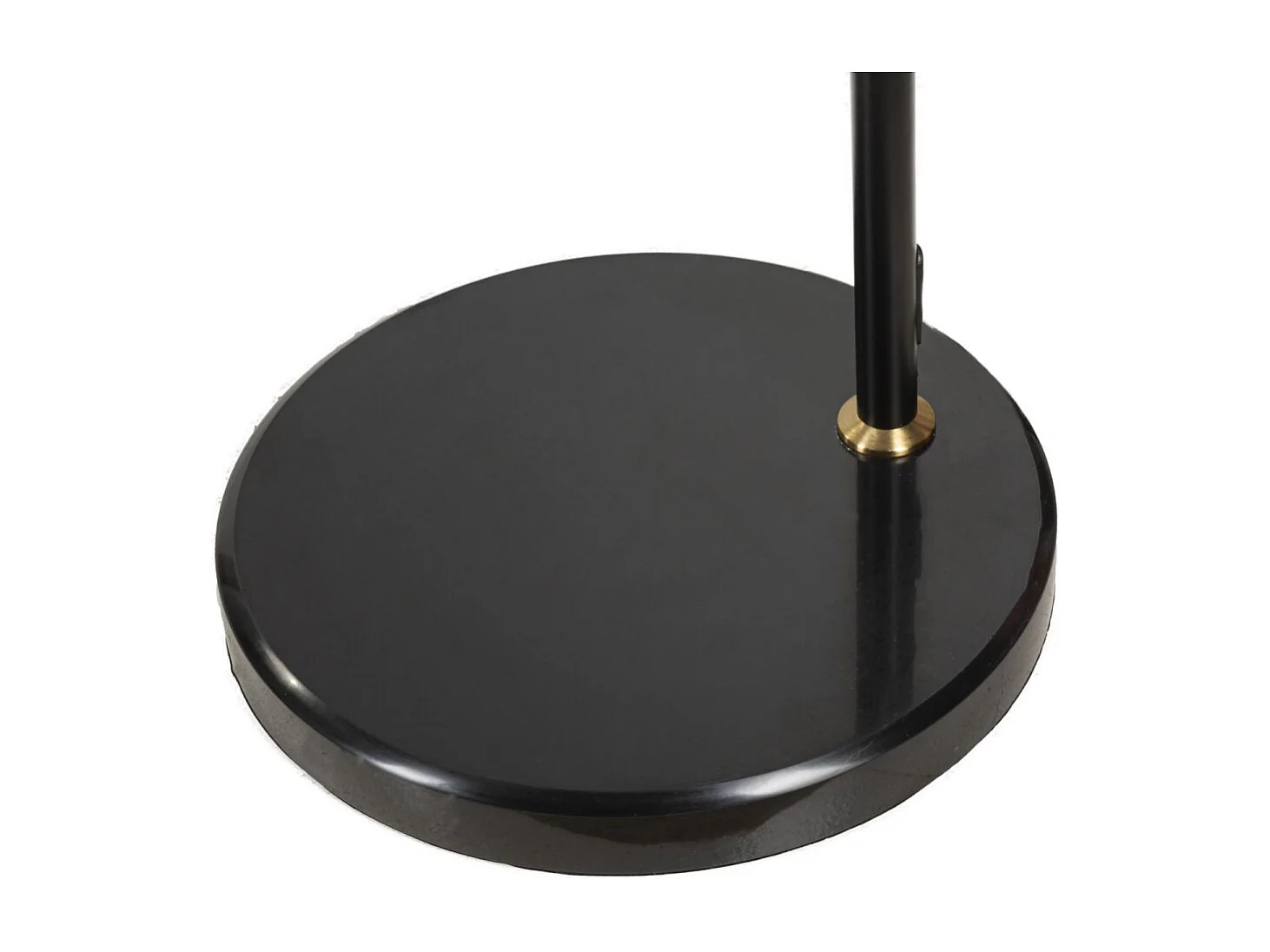 Lampadaire Imitation Plume "Arc" 180cm Blanc & Noir