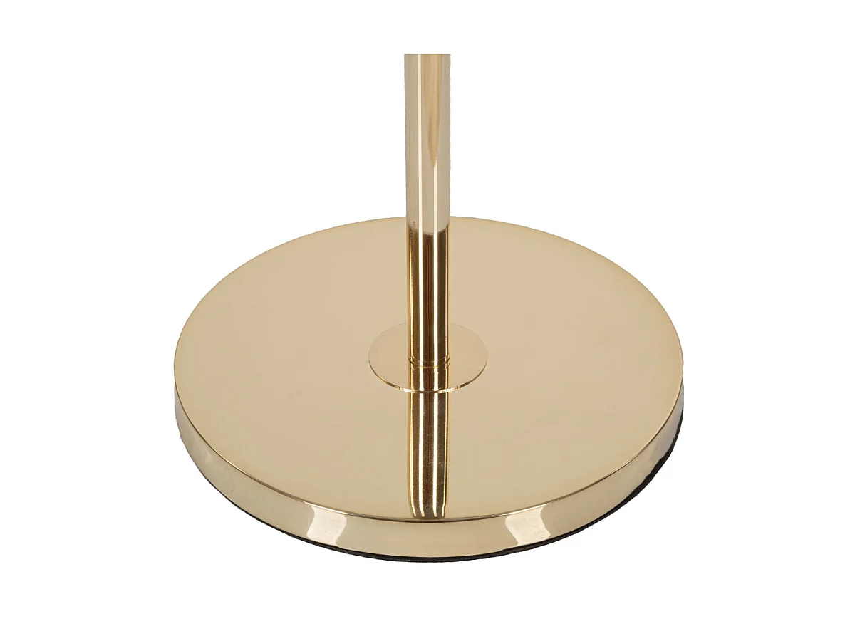Lampadaire Imitation Plume "Slim" 170cm Or & Gris