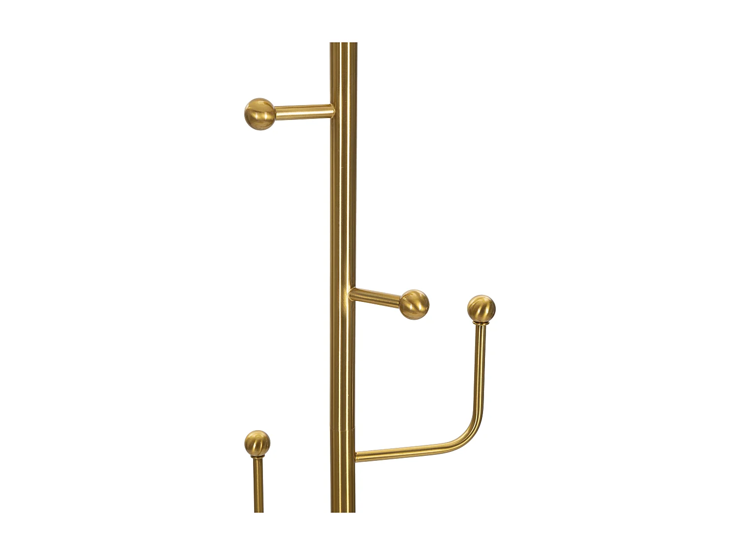 Lampadaire Design en Métal "Hanger" 173cm Blanc & Or