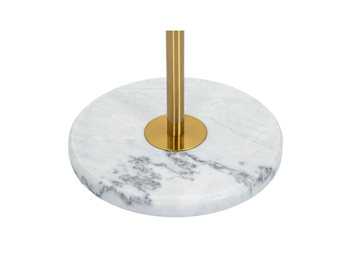 Lampadaire Design en Métal "Hanger" 173cm Blanc & Or