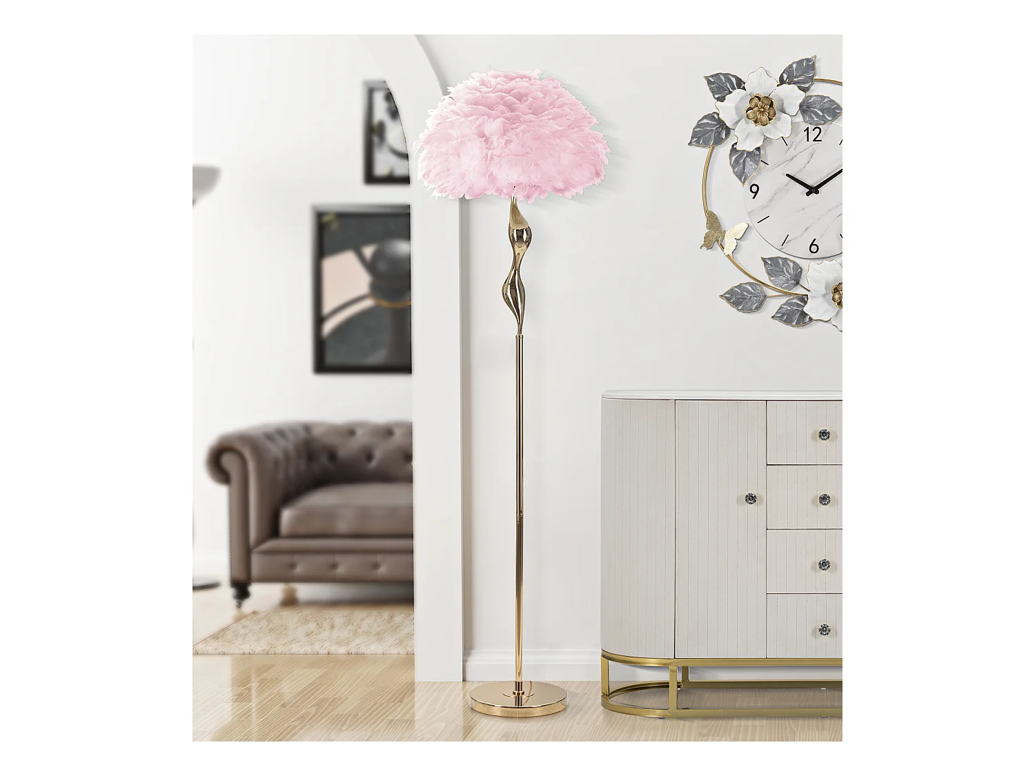 SLANKE ROZE VLOERLAMP CM Ø 50X165