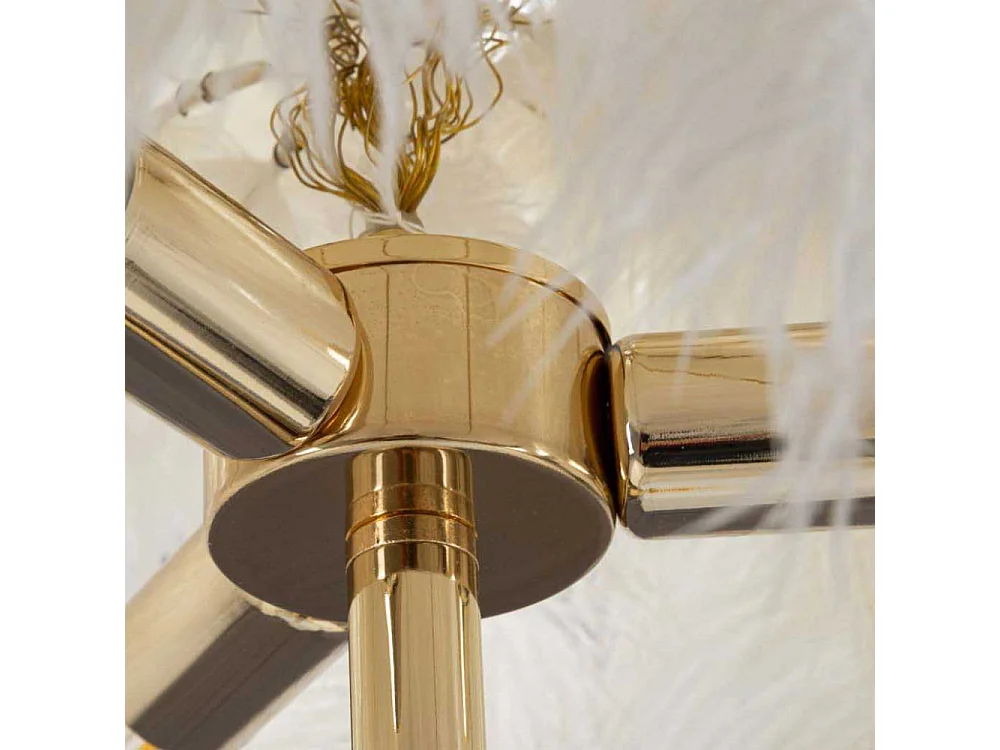 WEISSE PALMENSTEHLEUCHTE CM Ø 55X160