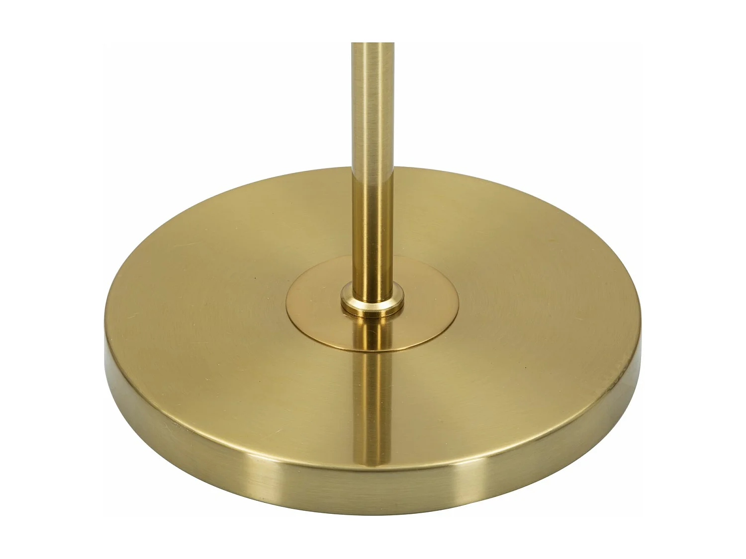 Lampadaire en Métal "Coin" 151cm Or & Blanc