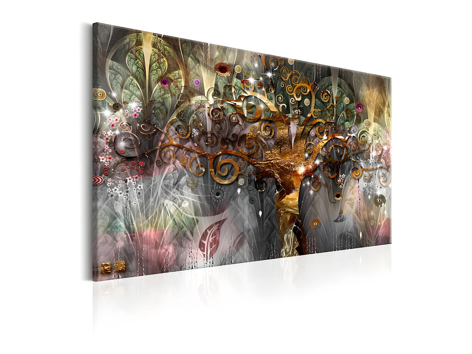 Tableau Gold Tree 90x60 cm