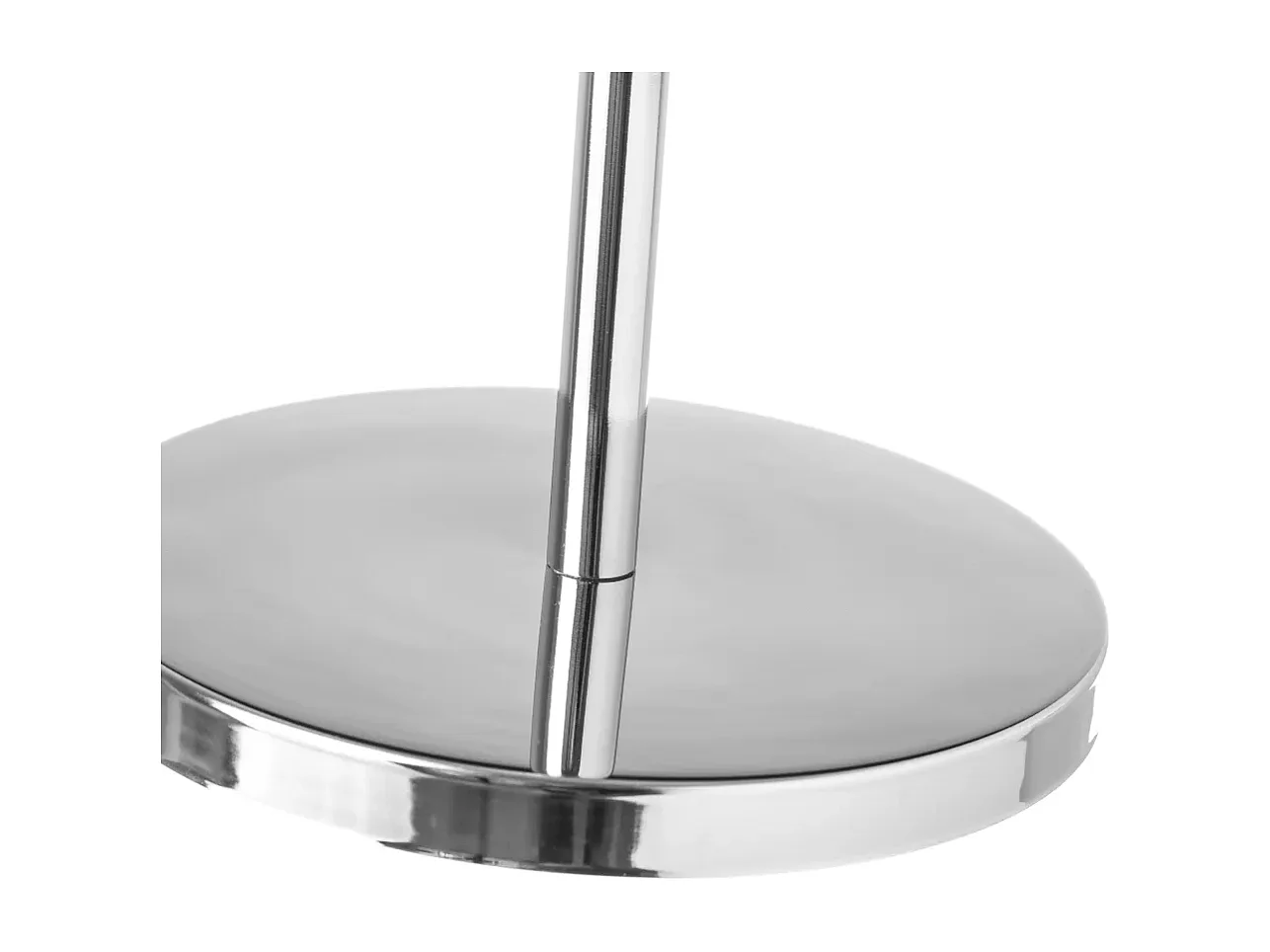 Lot de 2 miroir grossissant double face x5 sur pied en verre/métal argenté - Diamètre 17 x Hauteur 35 cm