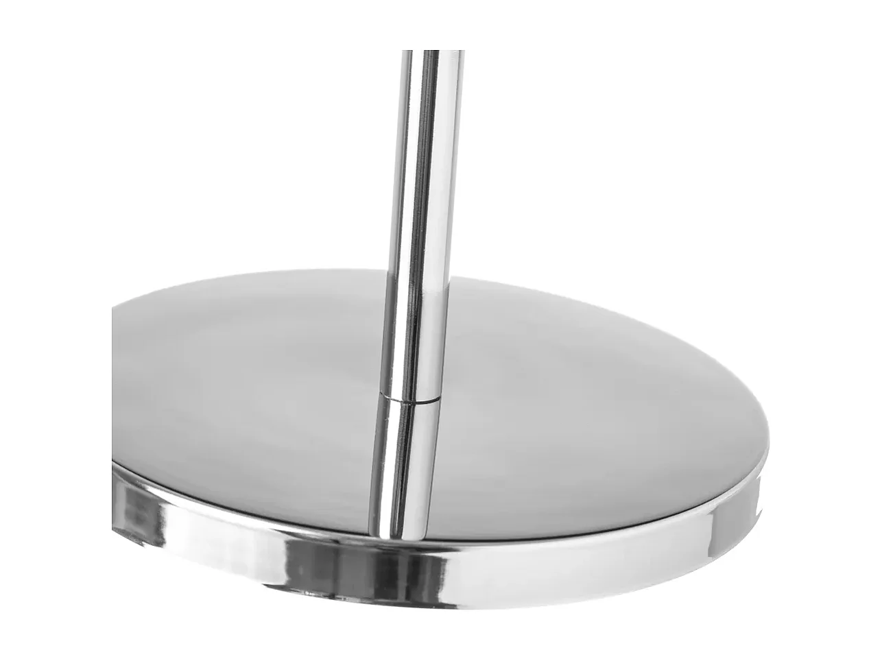 Lot de 2 miroir grossissant double face x5 sur pied en verre/métal argenté - Diamètre 17 x Hauteur 35 cm