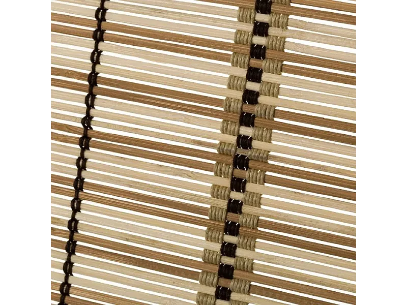 Store enrouleur retrousser en bambou coloris beige, store à rouleau aveugle, rideau occultant - Longueur 180 x Profondeur 90 x Hauteur 2.5 cm