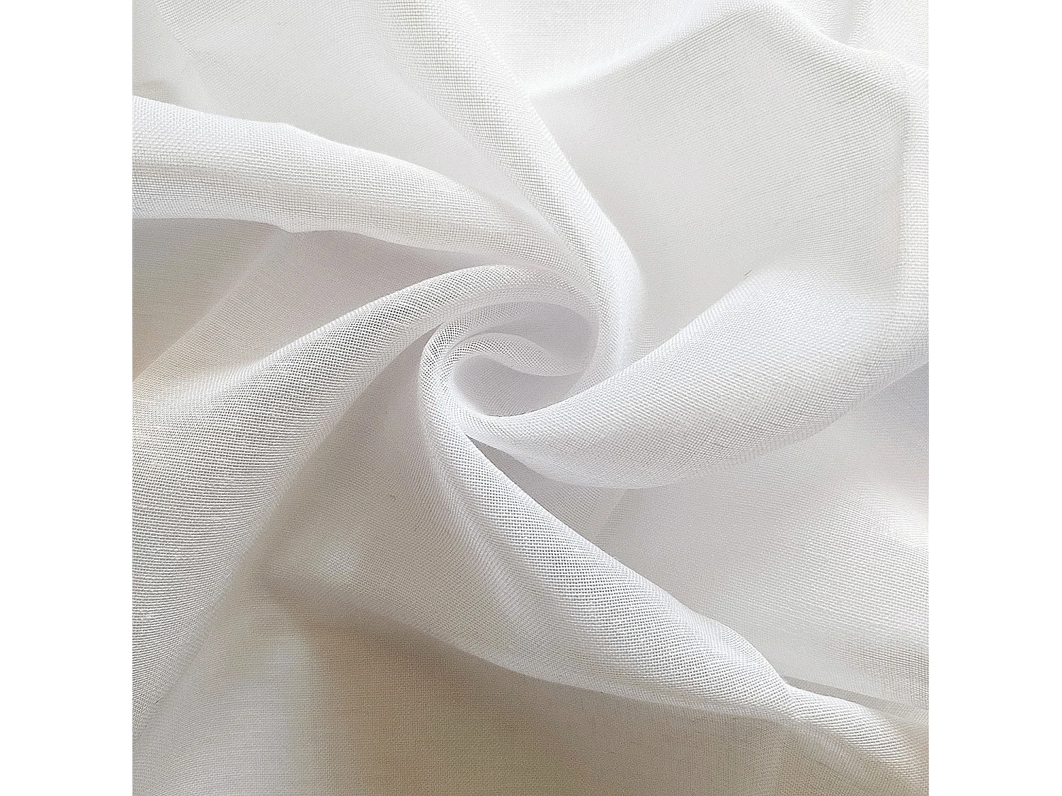 Paire de brise bise lin 60x160 cm LINEN blanc, par Soleil d'Ocre