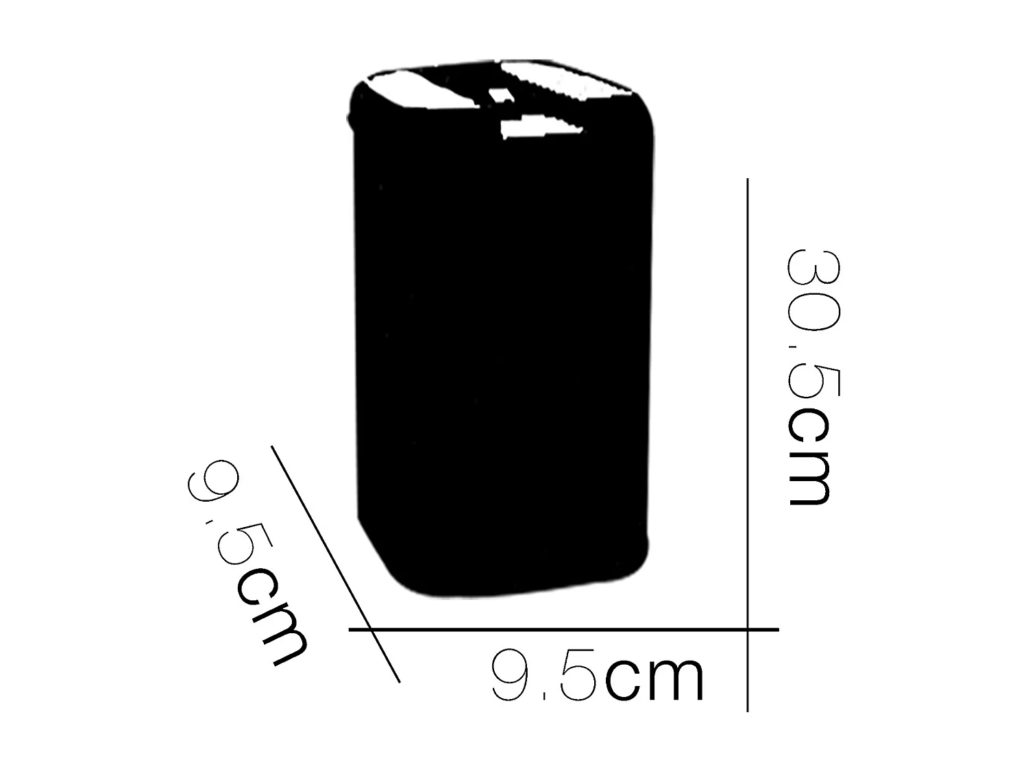 Boîte hermétique alimentaire en ABS, pot conservation cuisine avec couvercle pour céréales pâtes farine, capacité 1.7 L - L. 9.5 x P. 9.5 x H. 30.5 cm