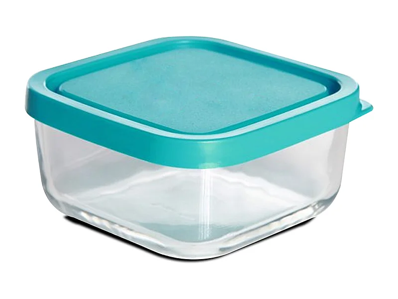 Boîte de conservation avec couvercle hermétique frigoverre - Longueur 22 x Profondeur 22 x Hauteur 9.4 cm