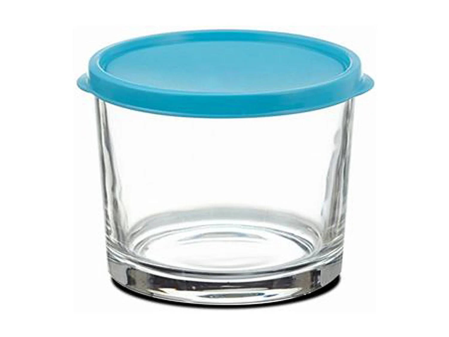 Lot de 6 boîte de conservation rond avec couvercle hermétique, frigoverre en verre - Diamètre 12 x Hauteur 9.9 cm