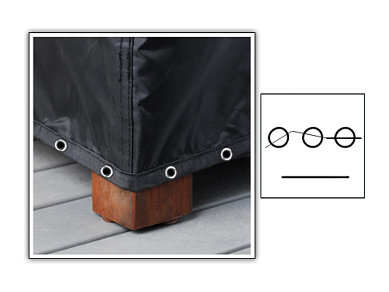 Housse de protection pour barbecue, bache de protection pour barbecue de jardin extérieur - Longueur 95 x Profondeur 60 x Hauteur 85 cm