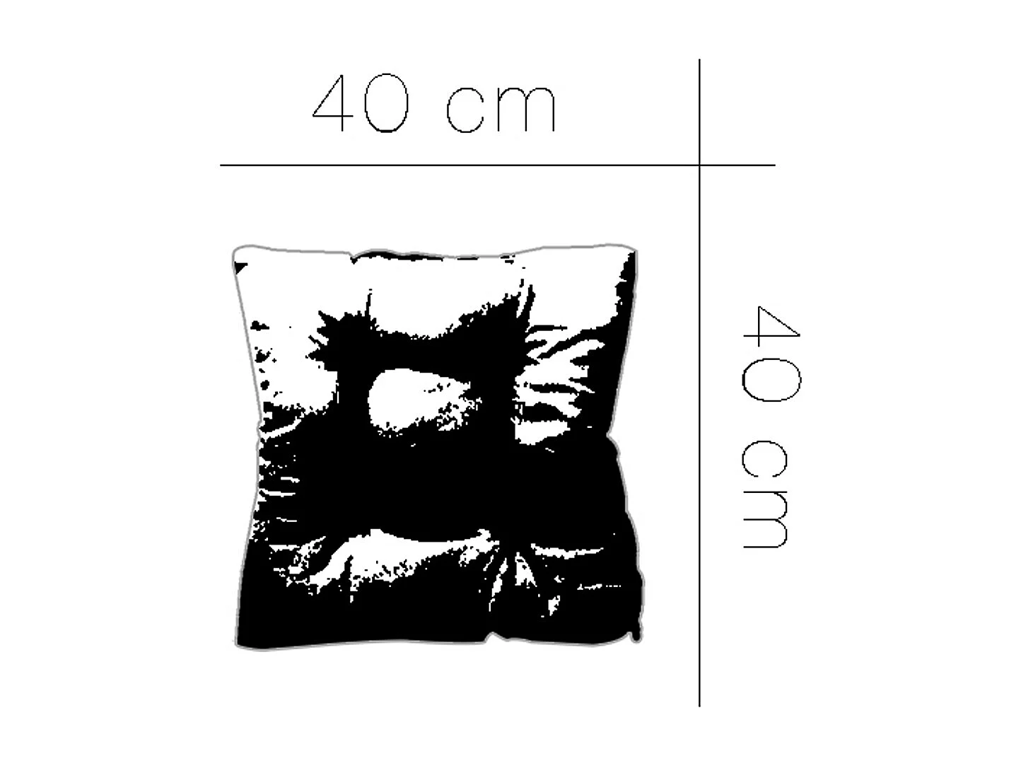 Lot de 6 coussin de chaise, galette de siège, coussin d'assise intérieur/extérieur coloris sable - Longueur 40 x Profondeur 40 cm