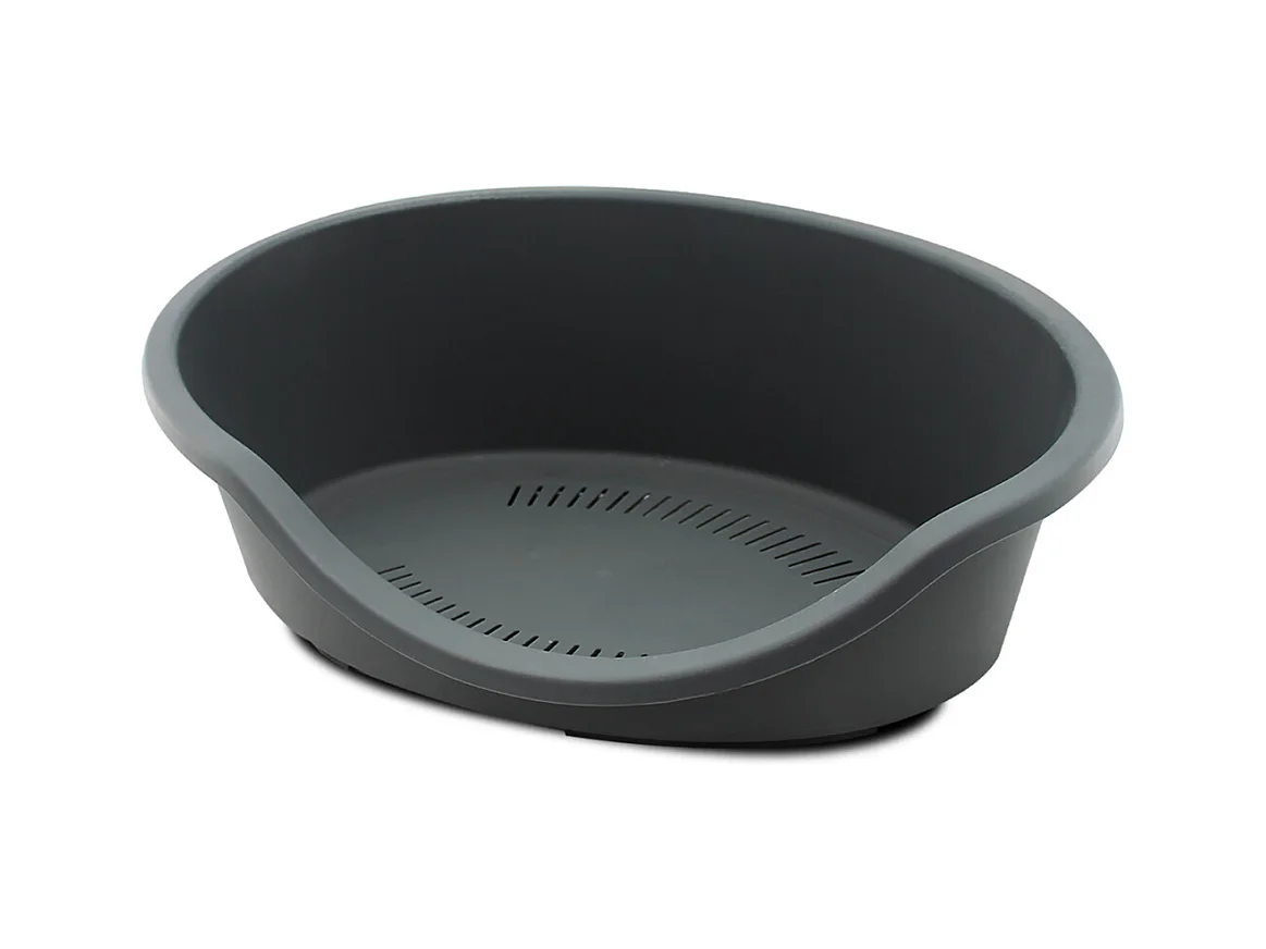 Panier pour chien, lit pour chien intérieur/extérieur coloris gris - Longueur 60 x Profondeur 40 x Hauteur 20 cm