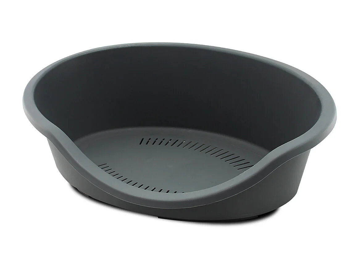 Panier pour chien, lit pour chien intérieur/extérieur coloris gris - Longueur 60 x Profondeur 40 x Hauteur 20 cm