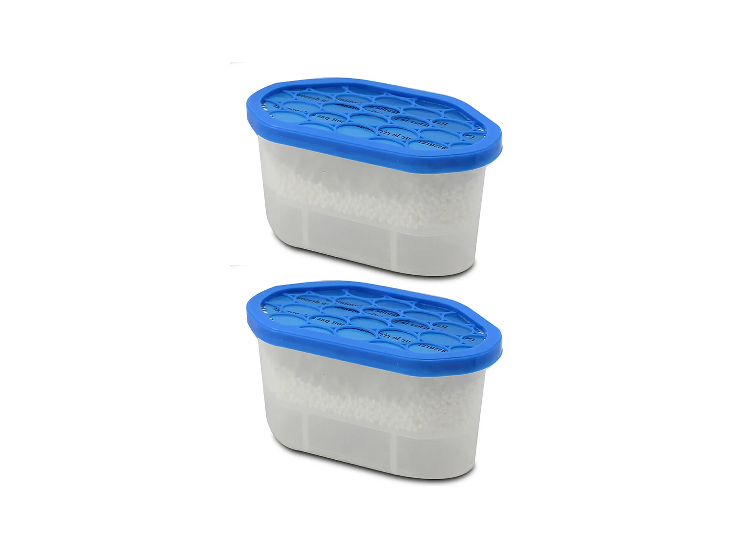 Lot de 2 déshumidificateur pour l'humidité, absorbeur d'humidité 180 gr, capacité 350 ml - Longueur 15 x Profondeur 8.5 x Hauteur 8.5 cm