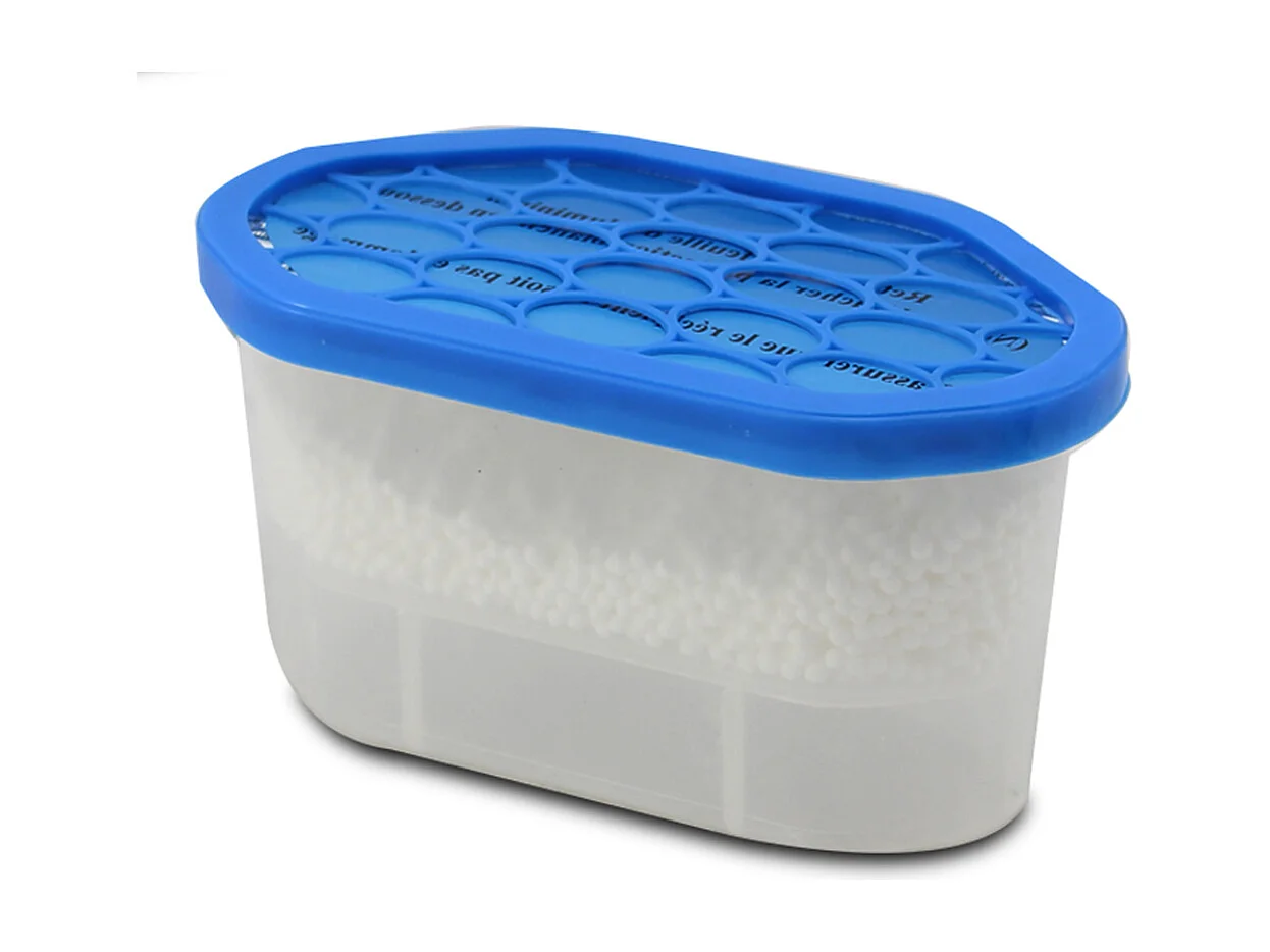 Lot de 2 déshumidificateur pour l'humidité, absorbeur d'humidité 180 gr, capacité 350 ml - Longueur 15 x Profondeur 8.5 x Hauteur 8.5 cm