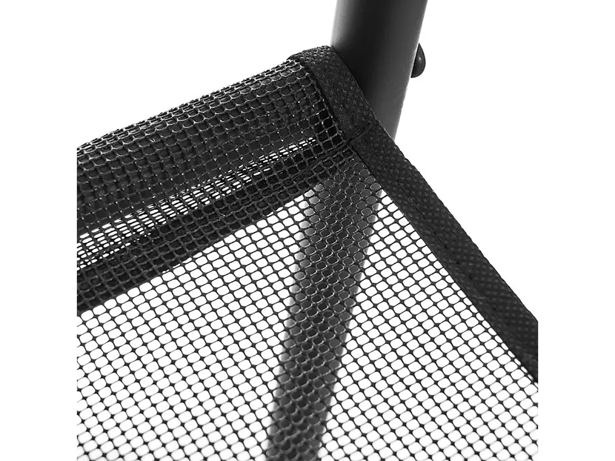 Porte-manteau, portant à vêtement avec 2 étagères coloris noir - Longueur 70,50 x Profondeur 30,50 x Hauteur 165 cm