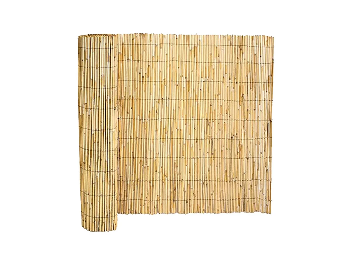 Canisse en bambou, clôture de jardin, couverture de protection contre le vent et le soleil - Longueur 500 x Profondeur 120 cm