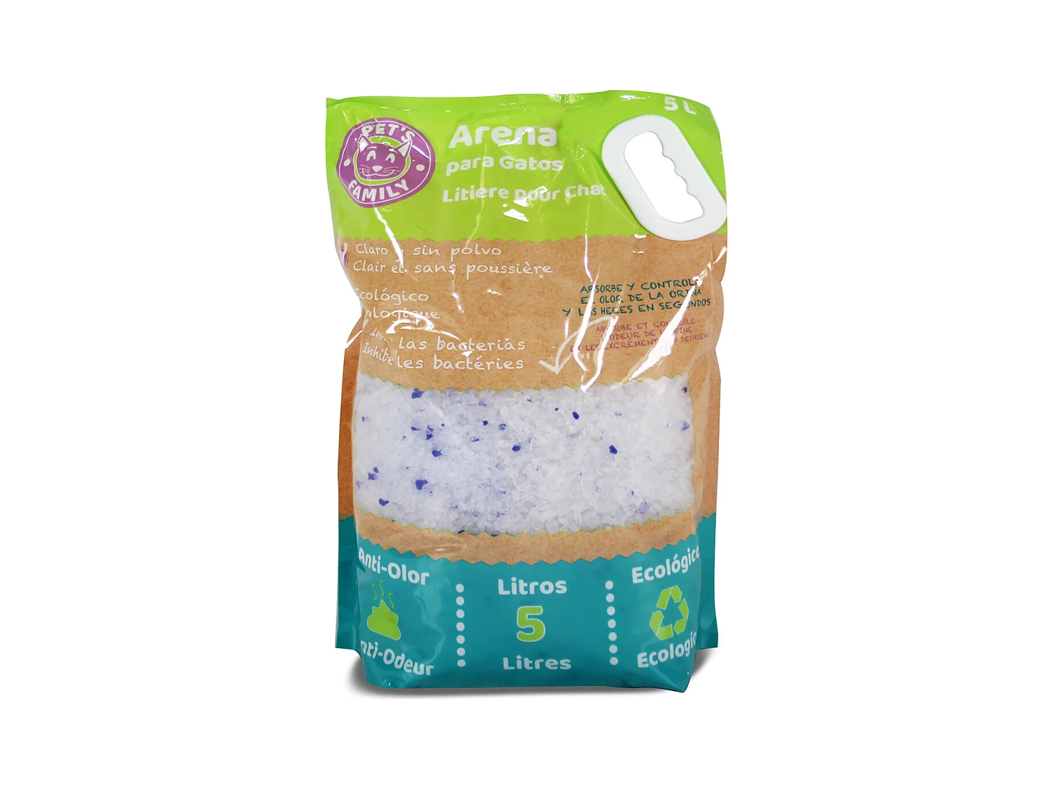 Litière écologique pour chat, litière pour chat anti-odeur - 5 L